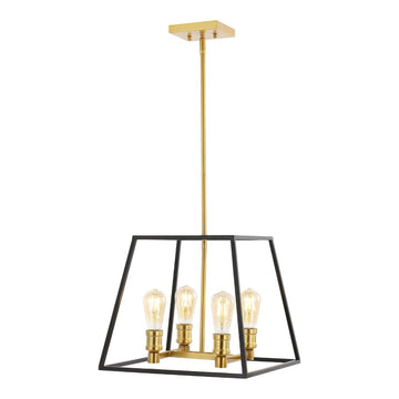 Lloyd Farmhouse Industrial Iron LED Pendant - JONATHAN Y